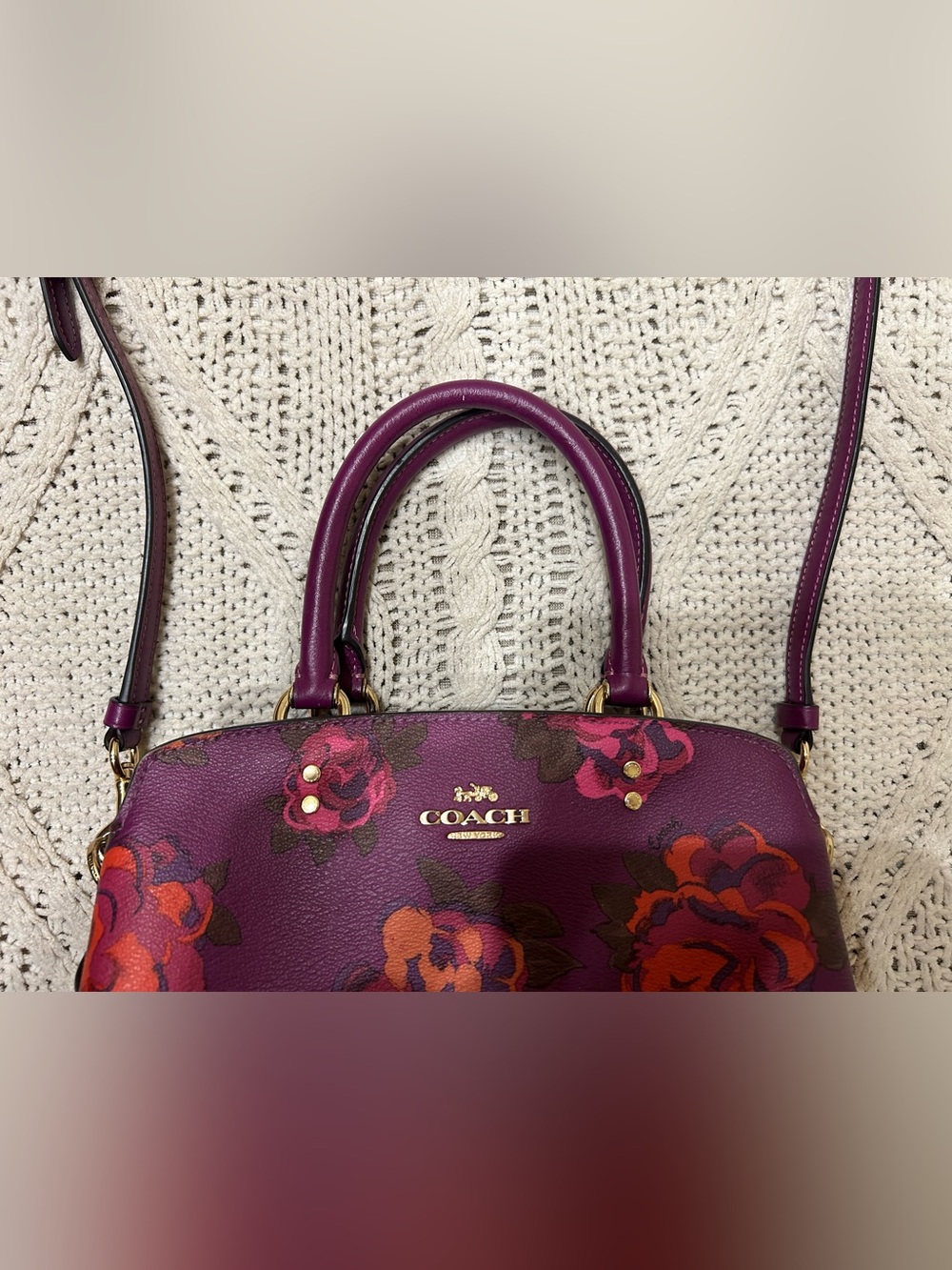 Purple Coach bag - Picture 3 of 16